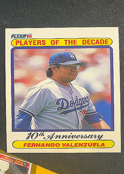 1990 Fleer #622 Fernando Valenzuela — front