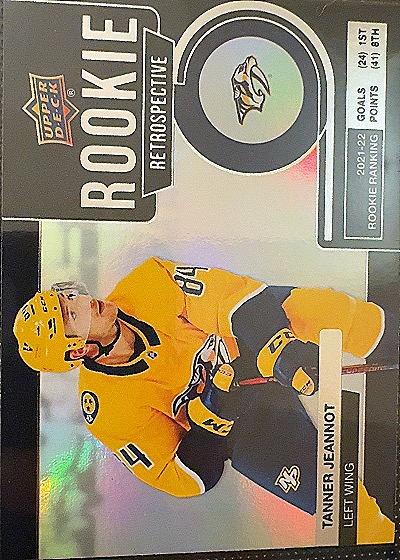 2022 Upper Deck #RR-20 Tanner Jeannot — front