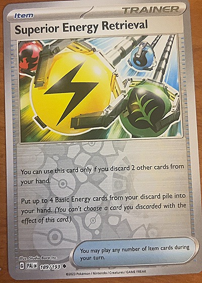 2023 Pokémon #189/193 Superior Energy Retrieval — front