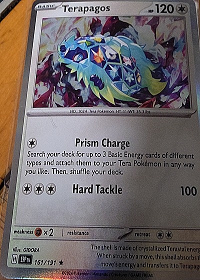 2024 Pokémon #161/191 Terapagos — front