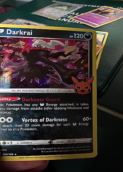 2022 Pokémon #105/189 Darkrai — front