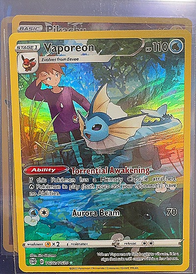 2022 Pokémon #TG02/TG30 Vaporeon — front
