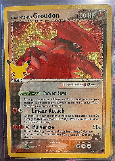 2021 Pokémon #9/95 Groudon — front