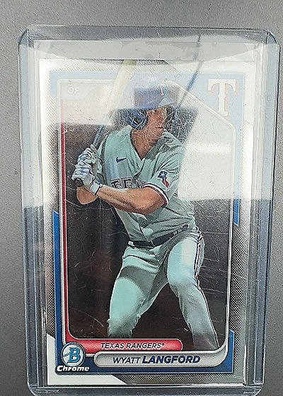 2024 Bowman Chrome #BCP-64 Wyatt Langford — front