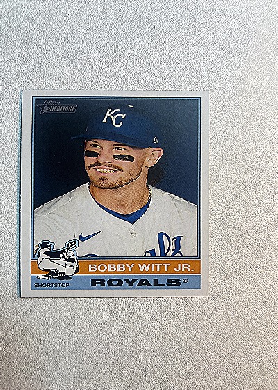 2025 Topps Heritage #92 Bobby Witt Jr. — front