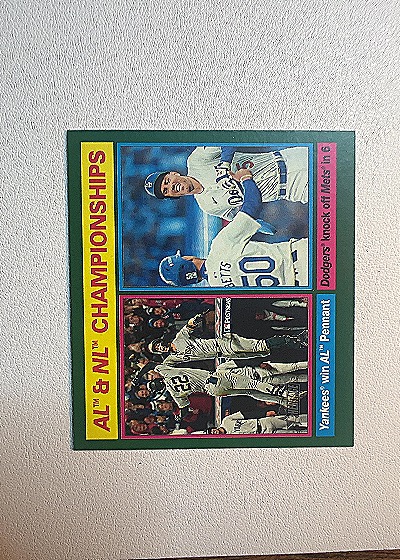 2025 Topps Heritage #461 AL & NL Championships — front