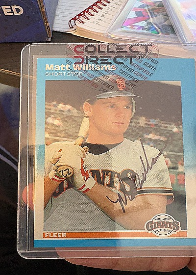 1987 Fleer #U129 Matt Williams — front