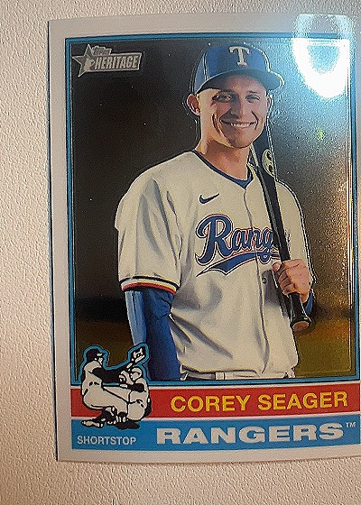 2025 Topps Heritage #412 Corey Seager — front