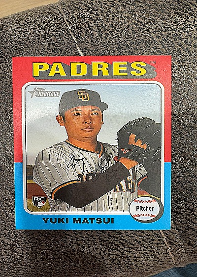 2024 Topps Heritage #509 Yuki Matsui — front