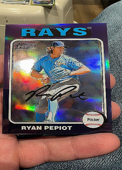 2024 Topps Heritage #668 Ryan Pepiot — front