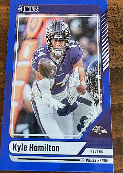 2024 Donruss #54 Kyle Hamilton — front