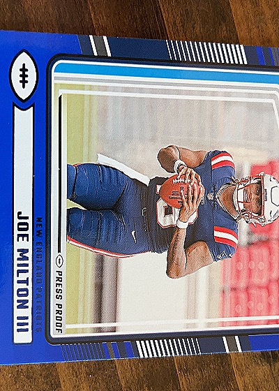 2024 Donruss #N/A Joe Milton III — front