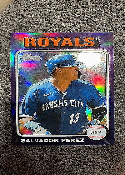 2024 Topps Heritage #185 Salvador Perez — front