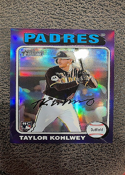 2024 Topps Heritage #154 Taylor Kohlwey — front