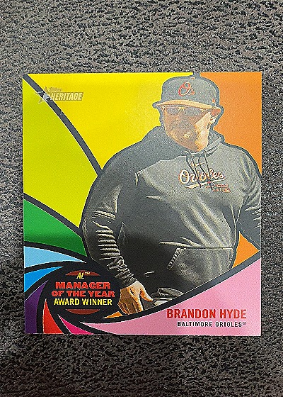 2024 Topps Heritage #AW-7 Brandon Hyde — front