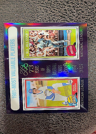 2024 Topps Heritage #196 Rollie Fingers / Mike Schmidt — front