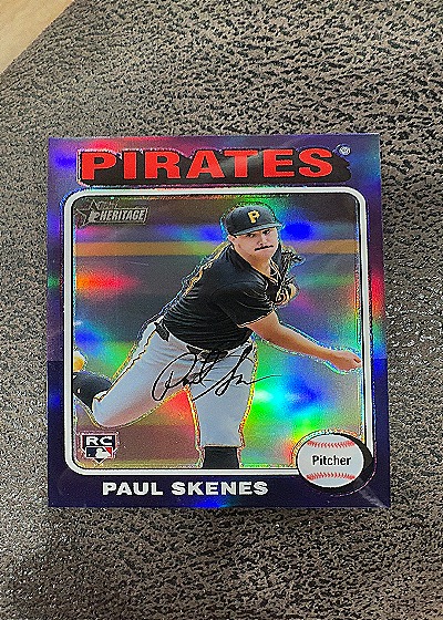 2024 Topps Heritage #594 Paul Skenes — front