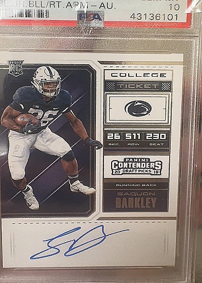 2018 Panini Contenders #N/A Saquon Barkley — front