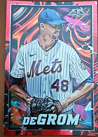 2022 Topps Fire #72 Jacob deGrom — front