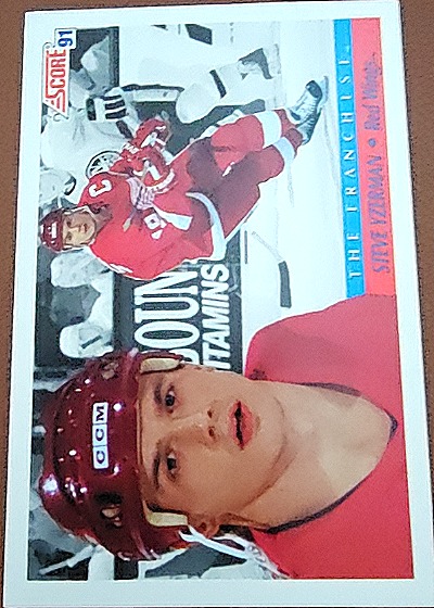 1991 Score #419 Steve Yzerman — front