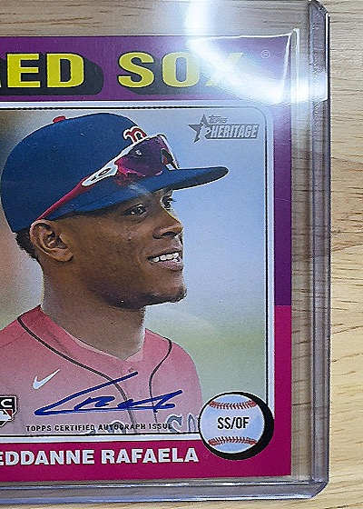 2024 Topps Heritage #ROA-CR Ceddanne Rafaela — front