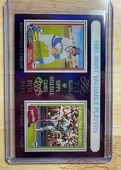2024 Topps Heritage #196 Rollie Fingers / Mike Schmidt — front
