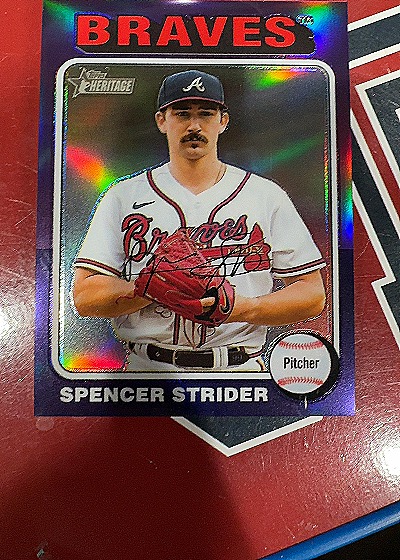 2024 Topps Heritage #443 Spencer Strider — front
