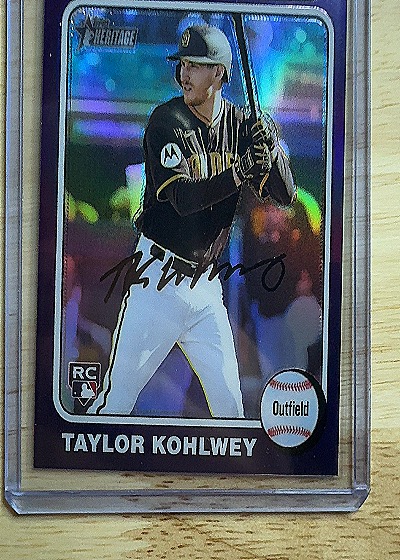 2024 Topps Heritage #154 Taylor Kohlwey — front
