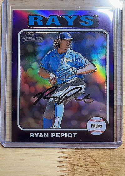 2024 Topps Heritage #700 Ryan Pepiot — front