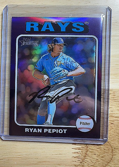 2024 Topps Heritage #668 Ryan Pepiot — front