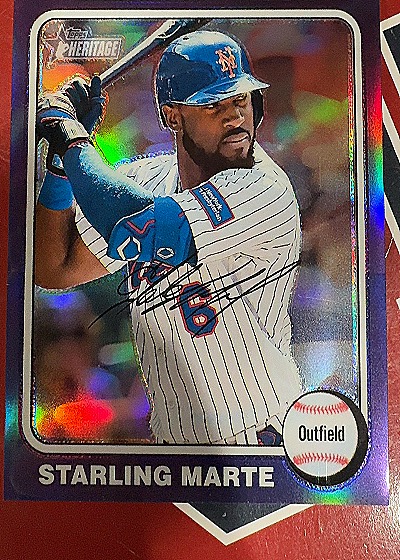 2024 Topps Heritage #266 Starling Marte — front