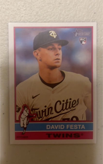 2025 Topps Heritage #249 David Festa — front