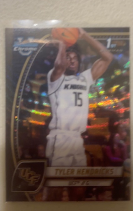 2024-25 Bowman Chrome U Tyler Hendricks #68 1st Bowman UCF Knights — front