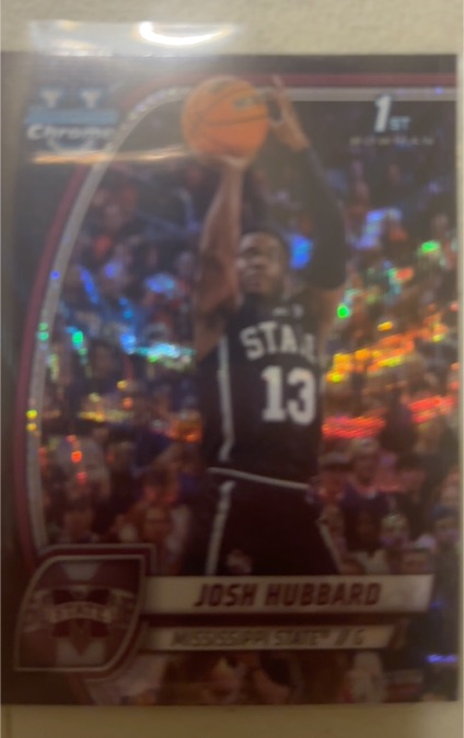 2024-25 Bowman University Chrome #35 Josh Hubbard — front