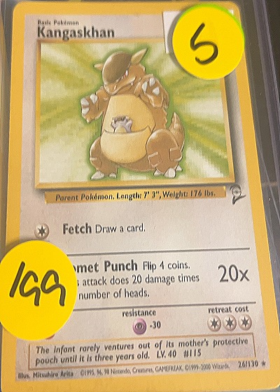1999 Pokémon #5/64 Kangaskhan — front