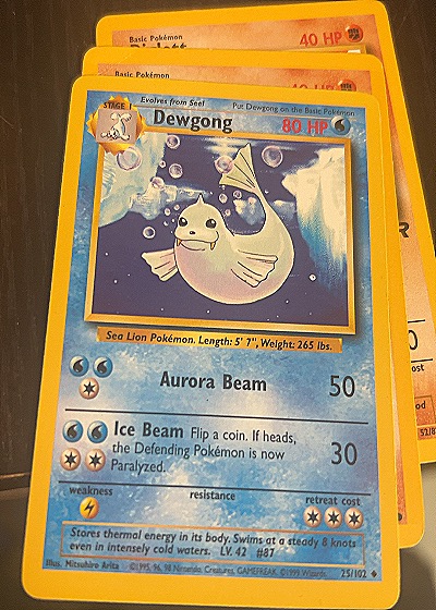 1999 Wizards of the Coast #25/102 Dewgong — front