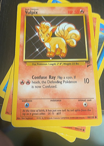 1999 Pokémon #68/102 Vulpix — front
