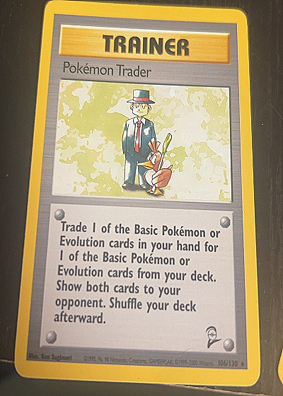 2000 Wizards of the Coast #106/130 Pokémon Trader — front