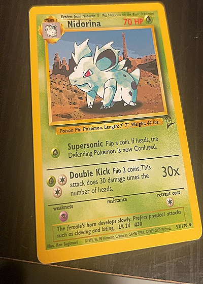 1999 Wizards of the Coast #40/64 Nidorina — front