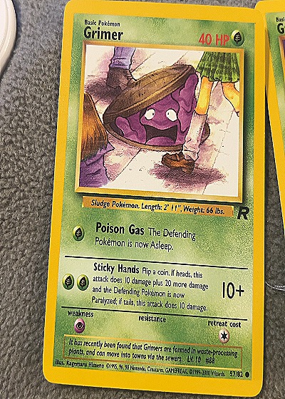 2000 Pokémon #57/82 Grimer — front