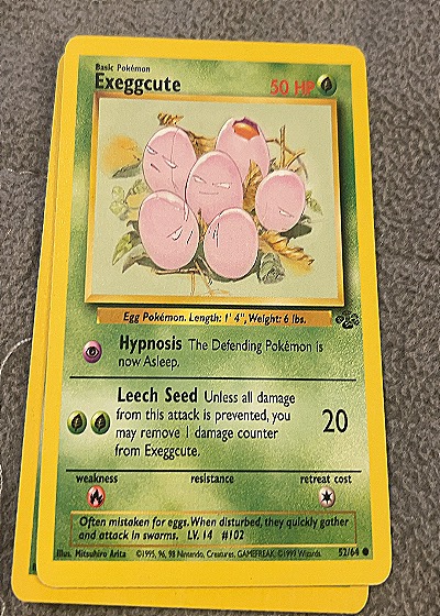 1999 Pokémon #52/64 Exeggcute — front