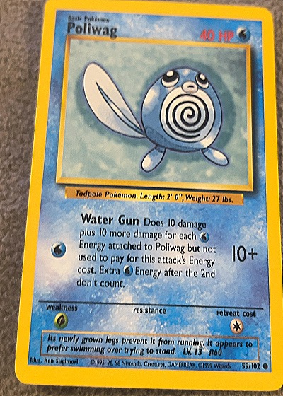 1999 Pokémon #59/102 Poliwag — front