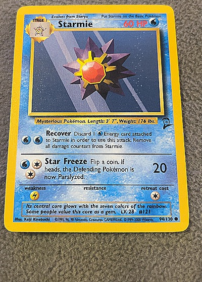 2000 Wizards of the Coast #94/130 Starmie — front