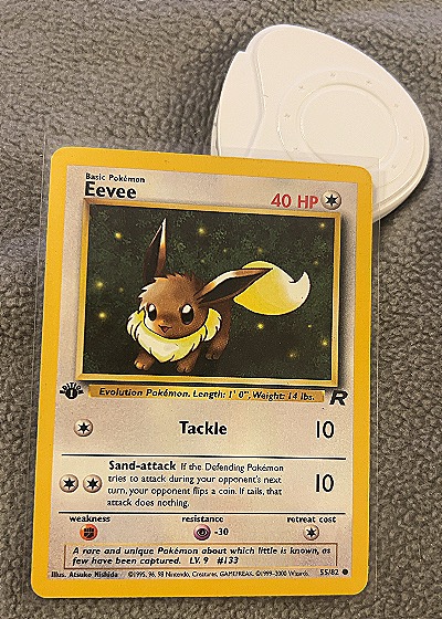 2000 Wizards of the Coast #55/82 Eevee — front