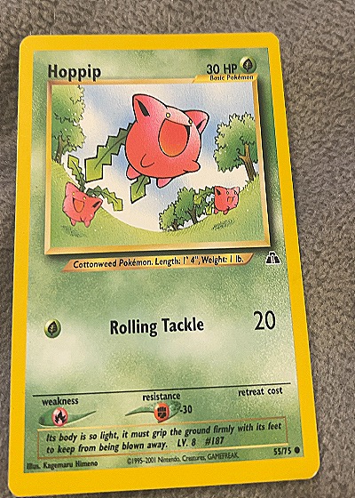2001 Pokémon #55/75 Hoppip — front
