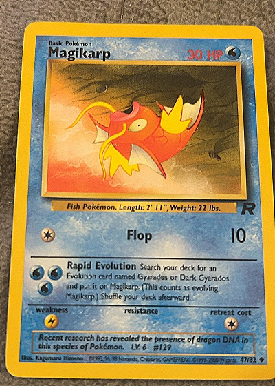 2000 Pokémon #47/82 Magikarp — front