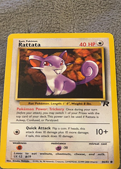 2000 Wizards of the Coast #66/82 Rattata — front
