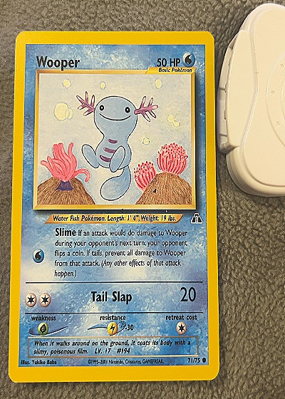 2001 Pokémon #71/75 Wooper — front