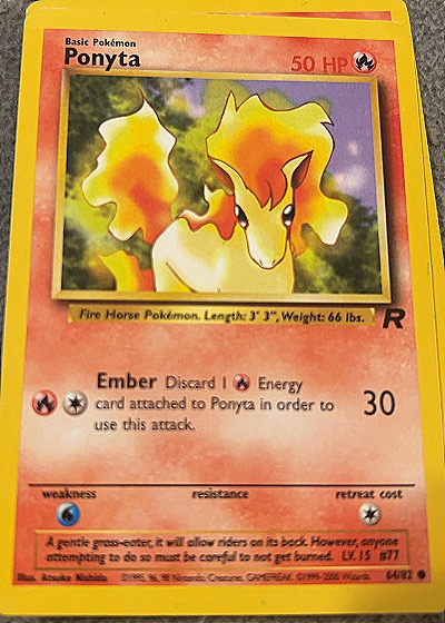 2000 Pokémon #64/82 Ponyta — front
