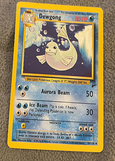 1999 Pokémon #36/130 Dewgong — front